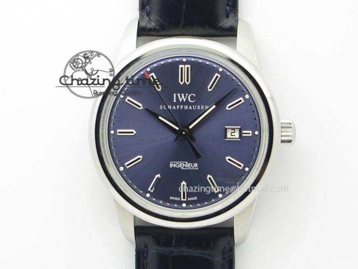 MIROTIME 0718 Supportive Mark XVII IW326501 MKS 1:1 Best Edition Black Dial On Black Leather Strap MIYOTA 9015 V 7208